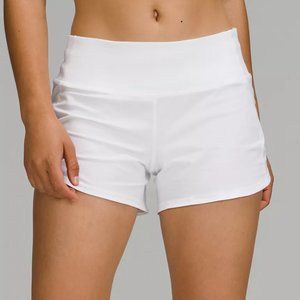 Lulu speed up white shorts 4"